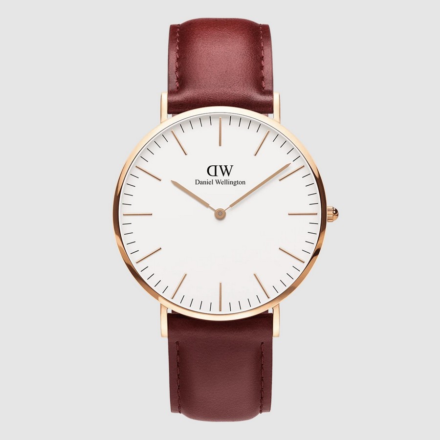 Đồng Hồ Dw Daniel Wallington Classic Suffolk Nữ Đỏ Trắng